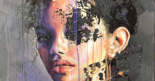 Billede af et maleri på Påskeudstillingen